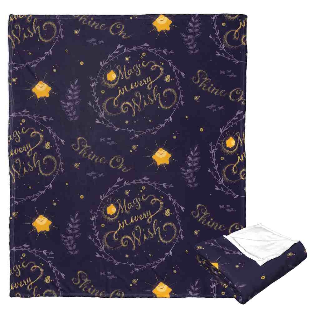 Disney Wish Magic In Every Wish Silk Touch Throw Blanket 50x60 Inches