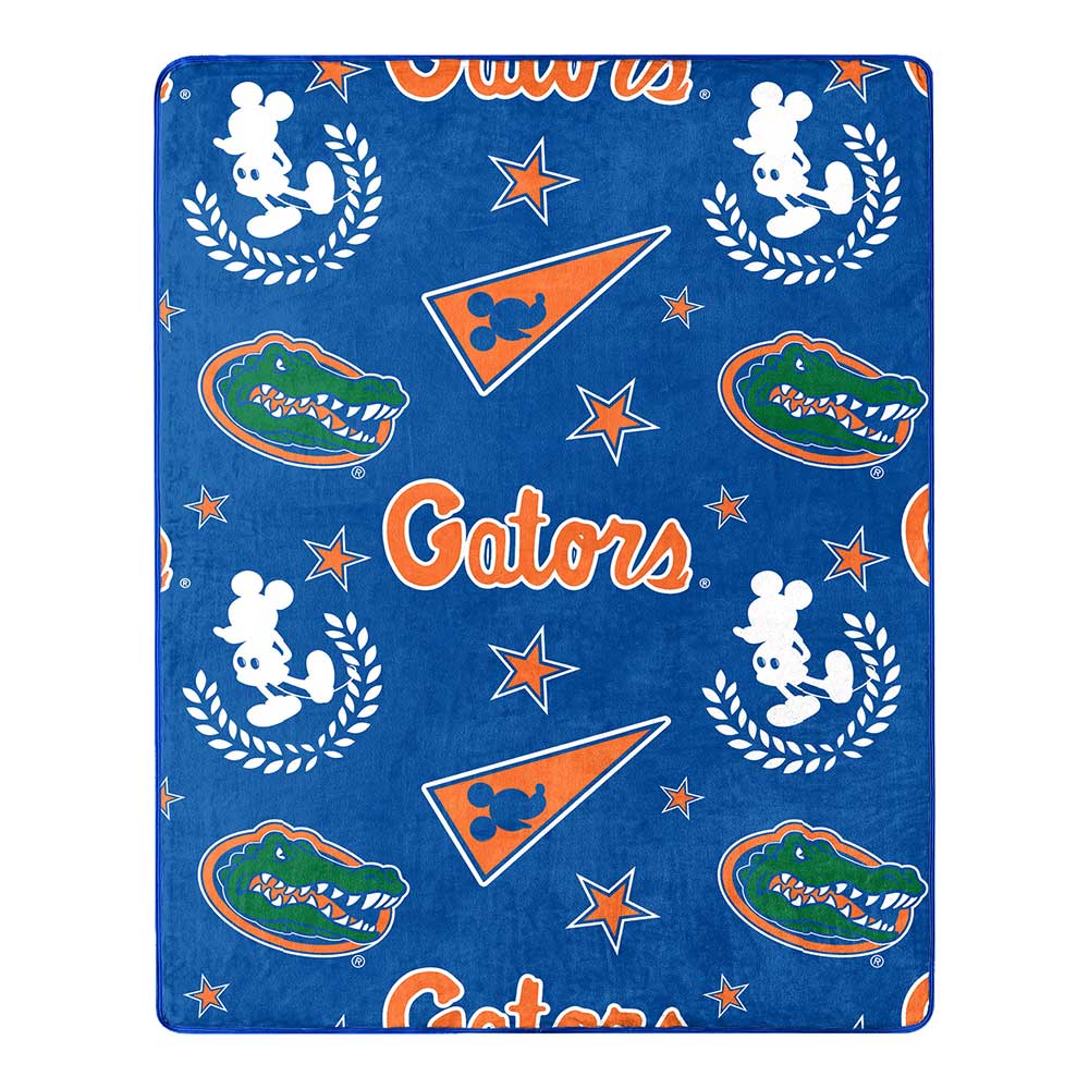 NCAA Florida Gators Pennant Mickey Hugger Pillow & Silk Touch Throw Set