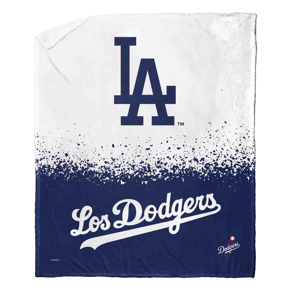 MLB Los Angeles Dodgers City Connect Silk Touch Sherpa Throw Blanket 50x60 Inches