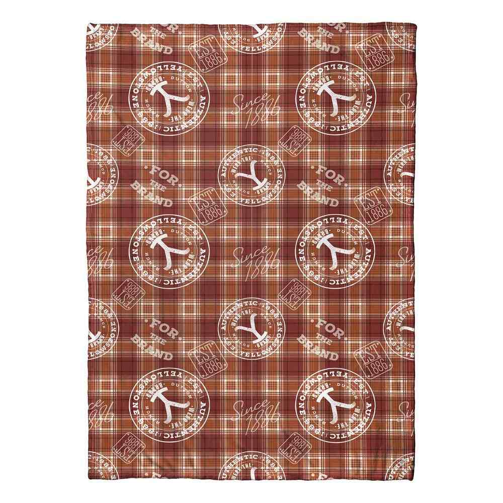 Paramount Yellowstone Cowboy Plaid Silk Touch Throw Blanket 50x70 Inches