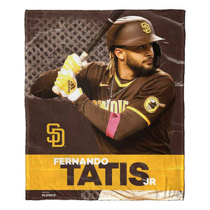 MLB San Diego Padres Fernando Totis Jr. Silk Touch Throw Blanket 50 x 60 Inches