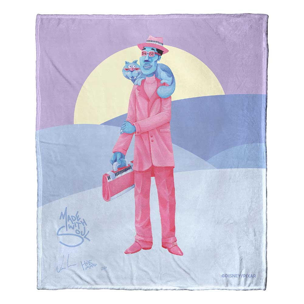 Disney Pixar Soul Van Lew Silk Touch Throw Blanket 50x60 Inches