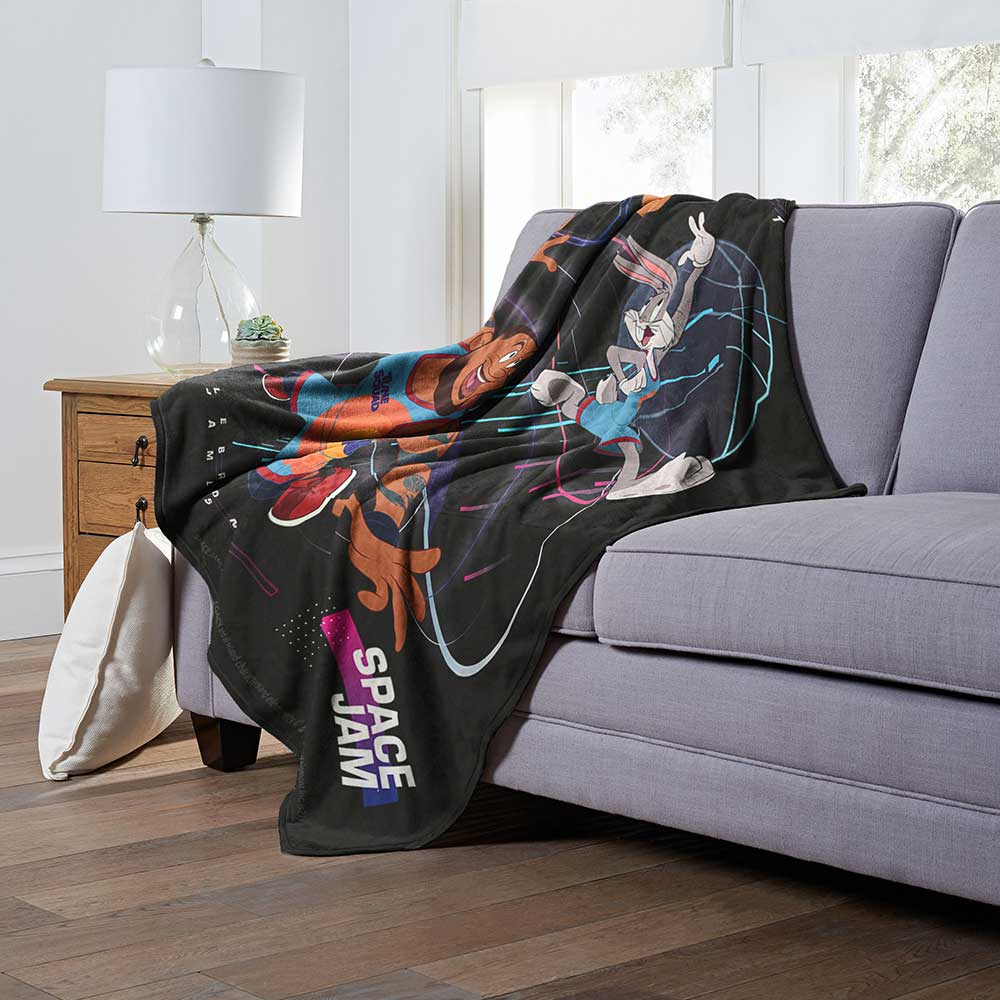 Warner Bros. Space Jam 2 Alley Oops Silk Touch Throw Blanket 50x60 Inches