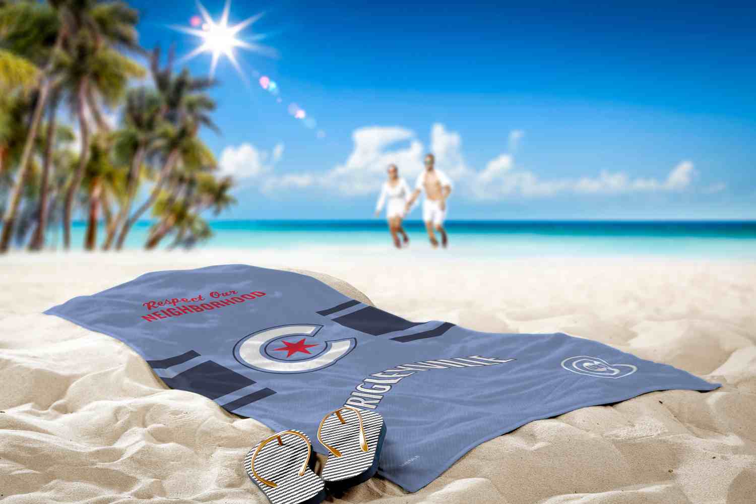 MLB Chicago Cubs City Connect Beach Towel 30x60 Inches