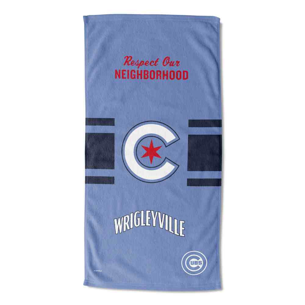 MLB Chicago Cubs City Connect Beach Towel 30x60 Inches