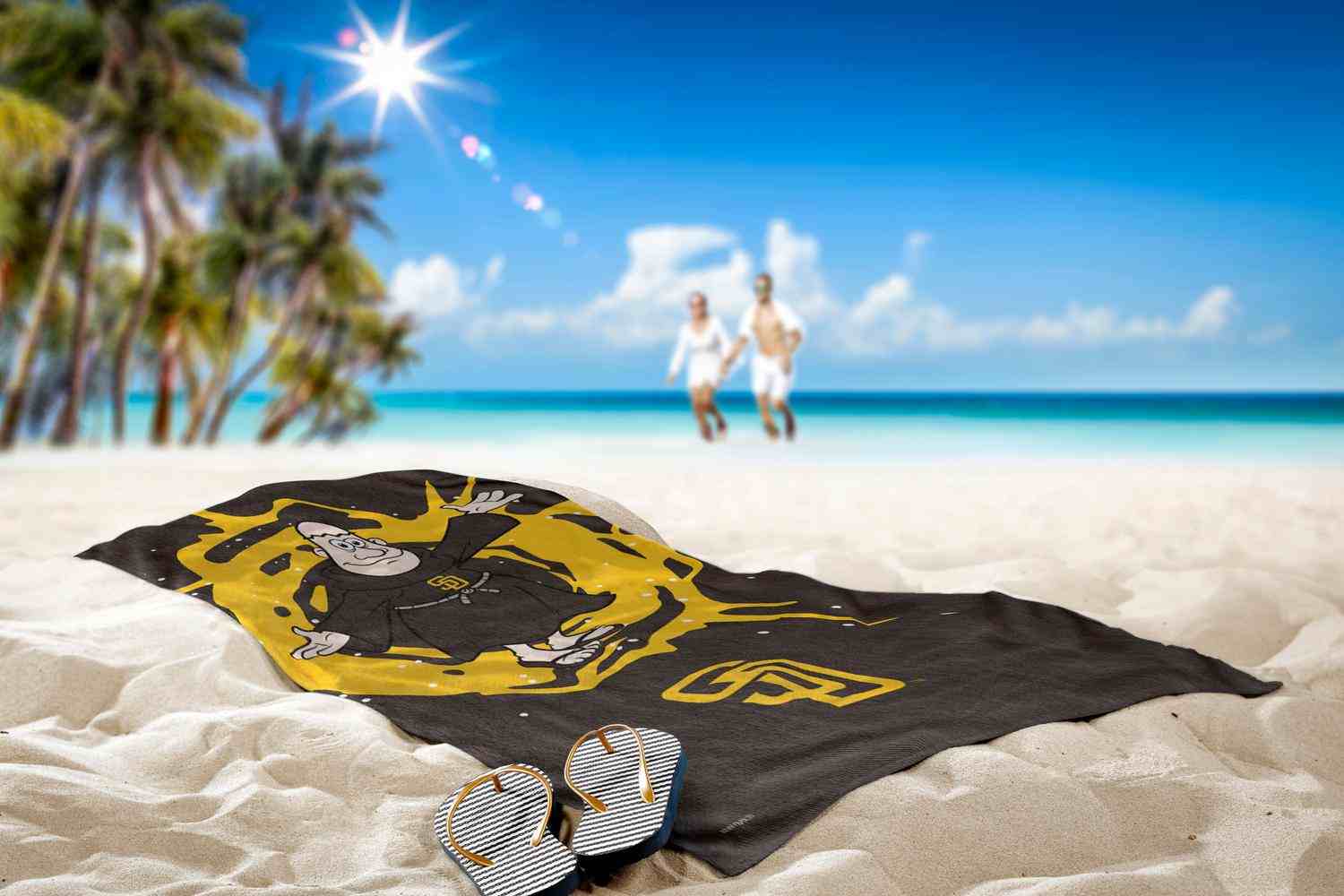 MLB San Diego Padres Mascot Beach Towel 30x60 Inches