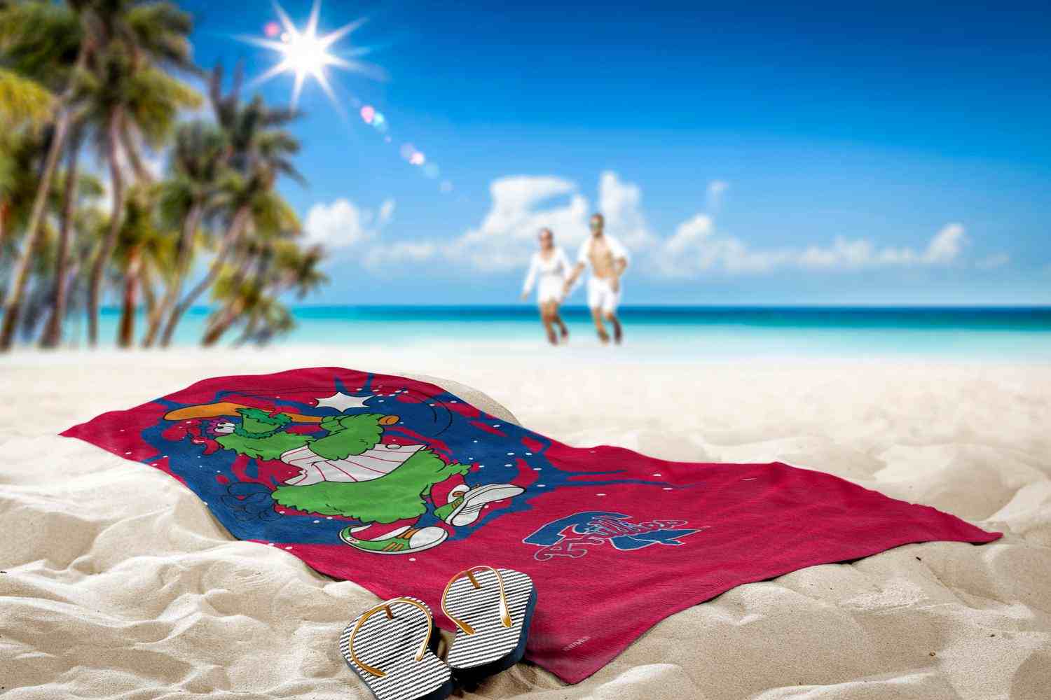 MLB Philadelphia Phillies Mascot Beach Towel 30x60 Inches