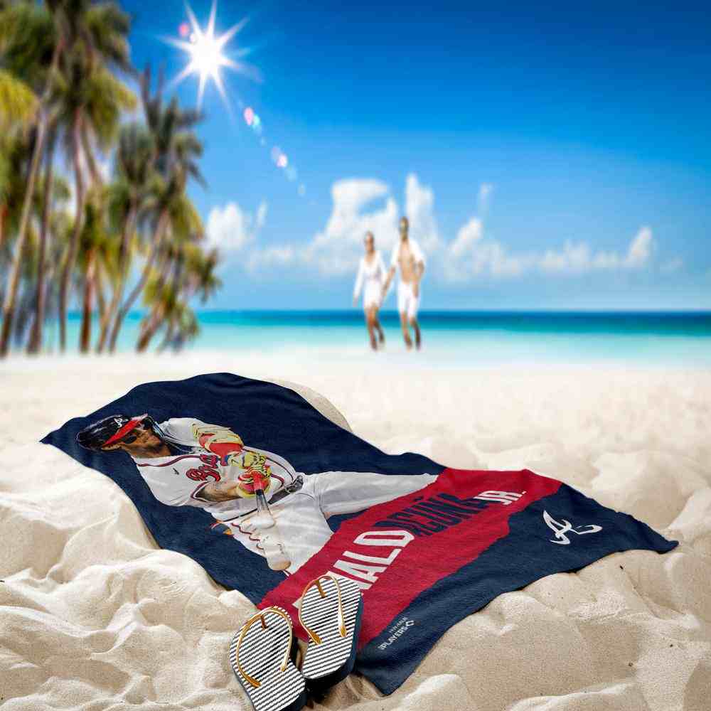 MLB Atlanta Braves Ronald Acuna Jr. Beach Towel 30x60 Inches