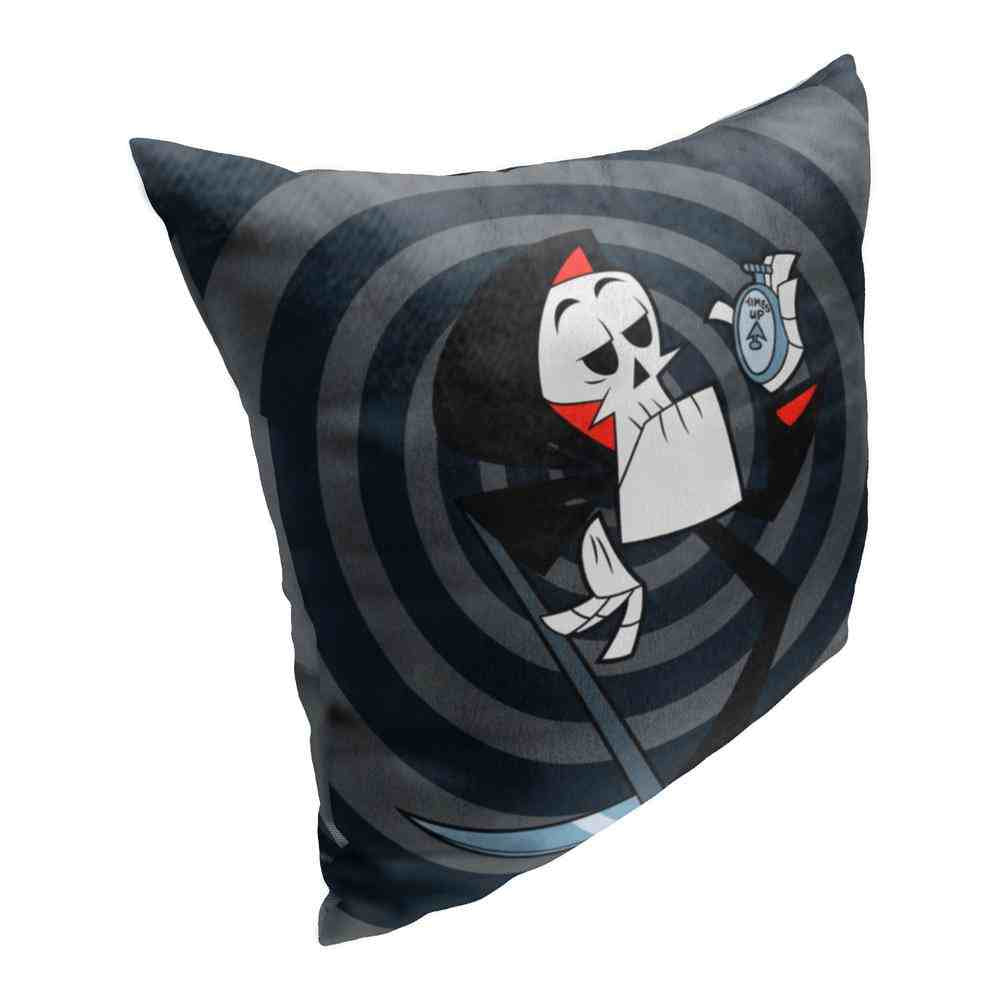 Cartoon Network Billy And Mandy Times Up Throw Pillow 18x18 Inches