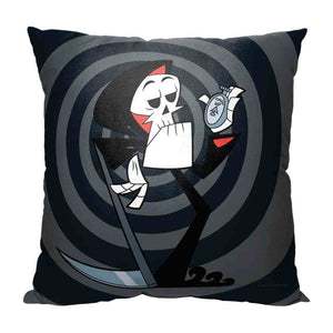 Cartoon Network Billy And Mandy Times Up Throw Pillow 18x18 Inches