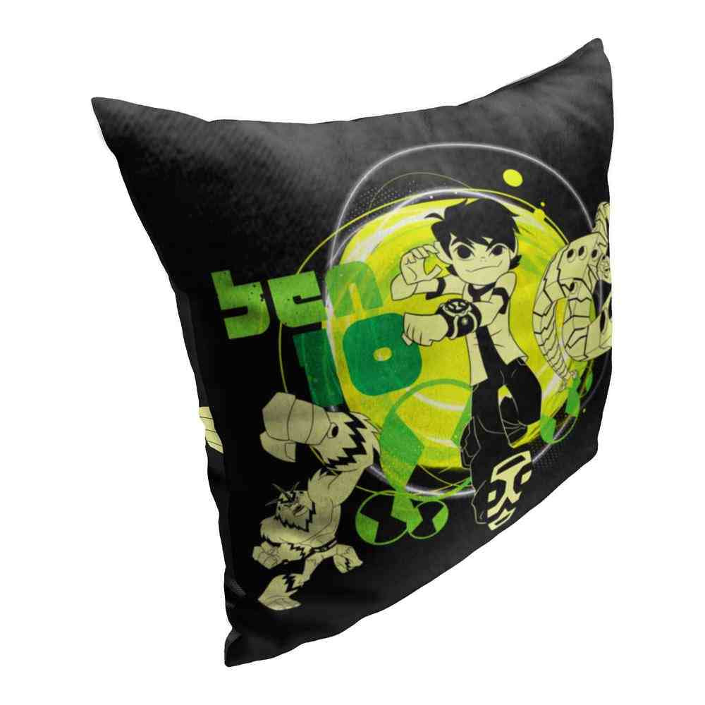 Cartoon Network Ben 10 Bens Power Throw Pillow 18x18 Inches