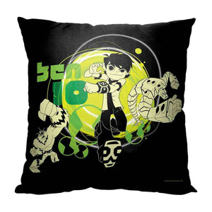 Cartoon Network Ben 10 Bens Power Throw Pillow 18x18 Inches