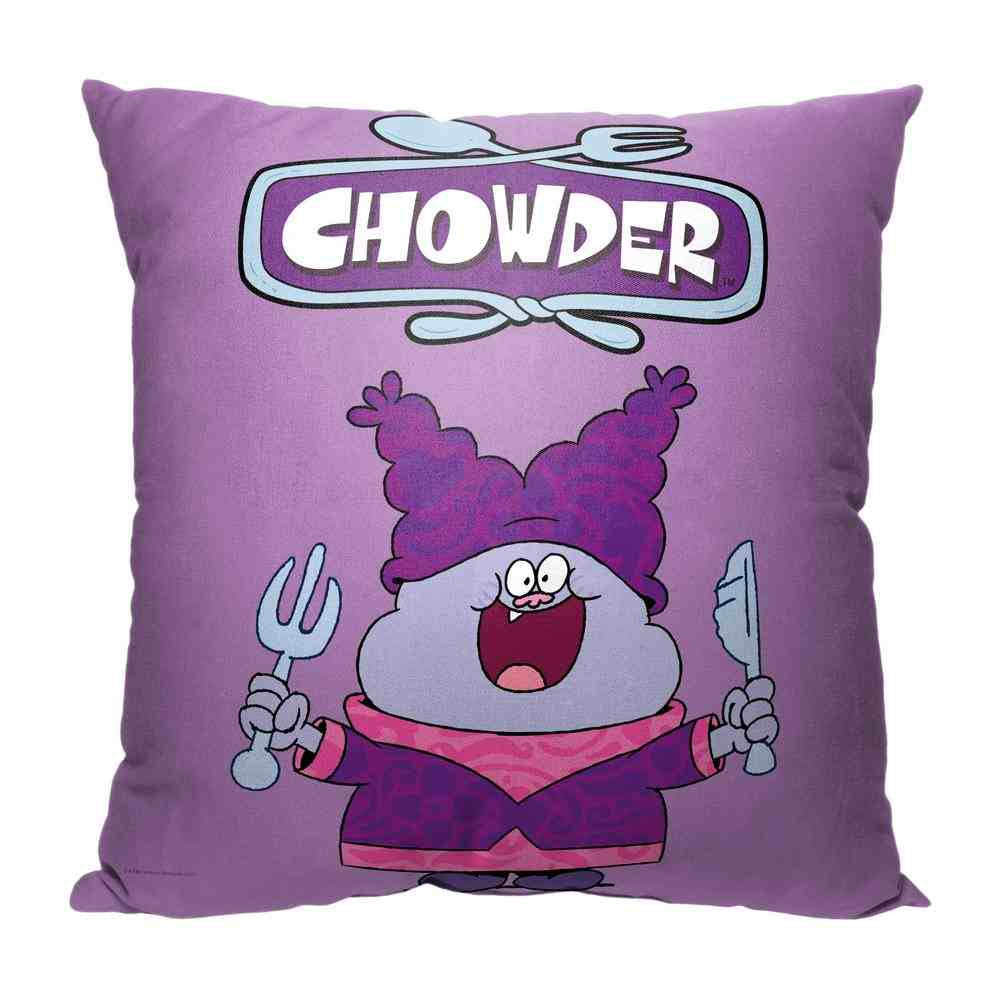 Cartoon Network Chowder Throw Pillow 18x18 inches