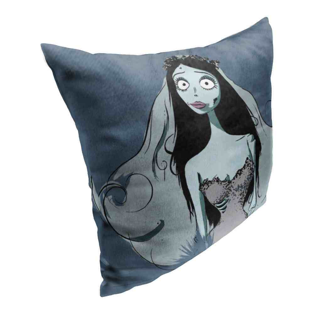 Warner Bros. Corpse Bride Zombie Bride Throw Pillow 18x18 Inches