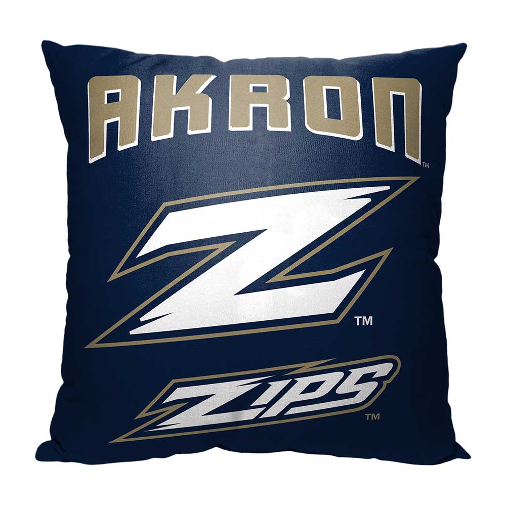 NCAA Akron Zips Alumni Throw Pillow 18x18 Inches