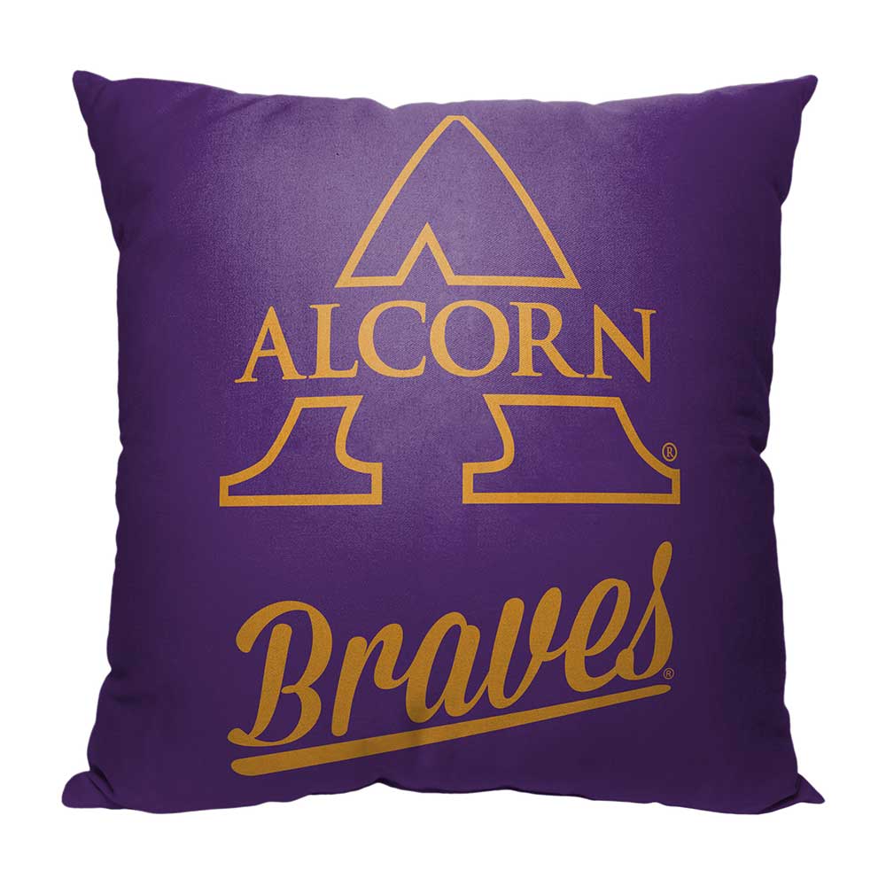 NCAA Alcorn State Braves Alumni Throw Pillow 18x18 Inches