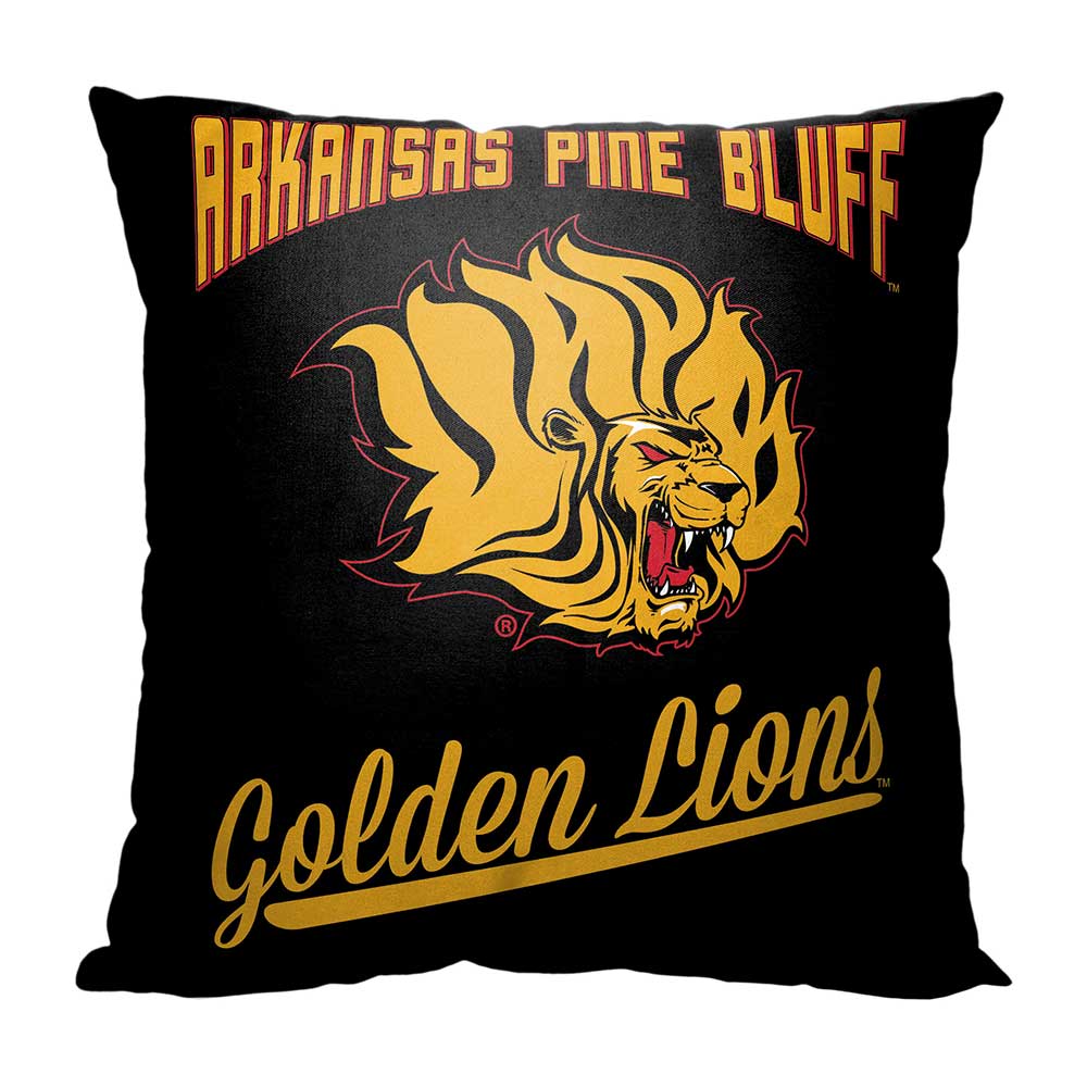 NCAA Arkansas Pine Bluff Golden Lions Alumni Throw Pillow 18x18 Inches