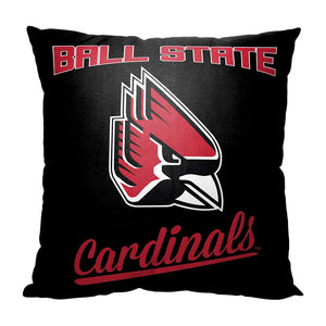 NCAA Ball State Cardinals Alumni Throw Pillow 18x18 Inches