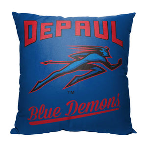 NCAA Depaul Blue Demons Alumni Throw Pillow 18x18 Inches