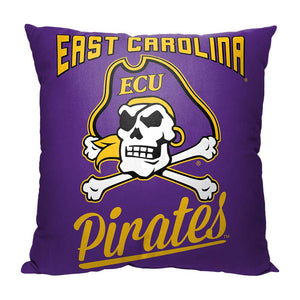 NCAA East Carolina Pirates Alumni Throw Pillow 18x18 Inches