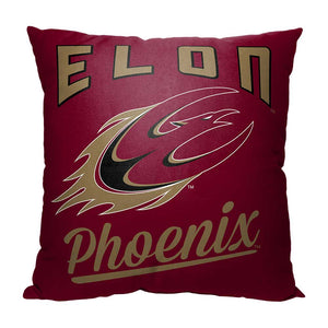 NCAA Elon Phoenix Alumni Throw Pillow 18x18 Inches