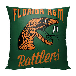 NCAA Florida A&M Rattlers Alumni Throw Pillow 18x18 Inches