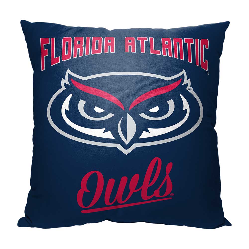 NCAA Florida Atlantic Owls Alumni Throw Pillow 18x18 Inches