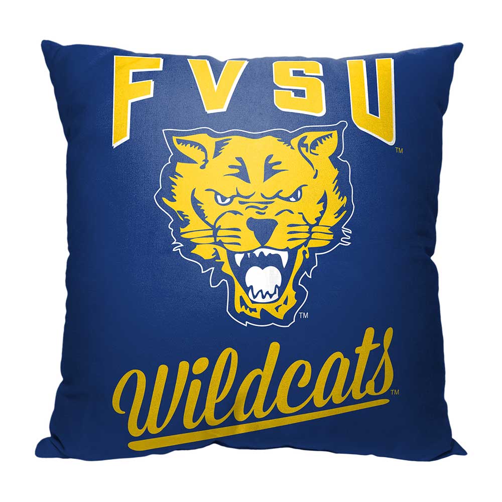 NCAA Fort Valley Wildcats Alumni Throw Pillow 18x18 Inches