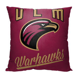 NCAA Louisiana Monroe Warhawks Alumni Throw Pillow 18x18 Inches