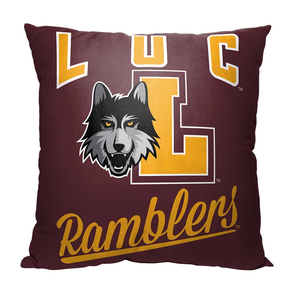 NCAA Loyola Ramblers Alumni Throw Pillow 18x18 Inches