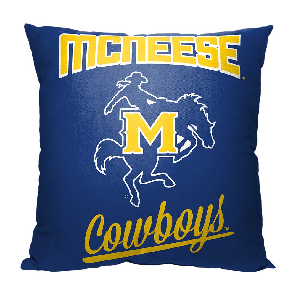 NCAA Mcneese State Cowboys Alumni Throw Pillow 18x18 Inches