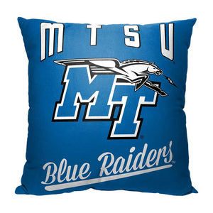 NCAA Middle Tennessee Blue Raiders Alumni Throw Pillow 18x18 Inches