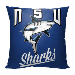 NCAA Nova SouthEastern Sharks Alumni Throw Pillow 18x18 Inches