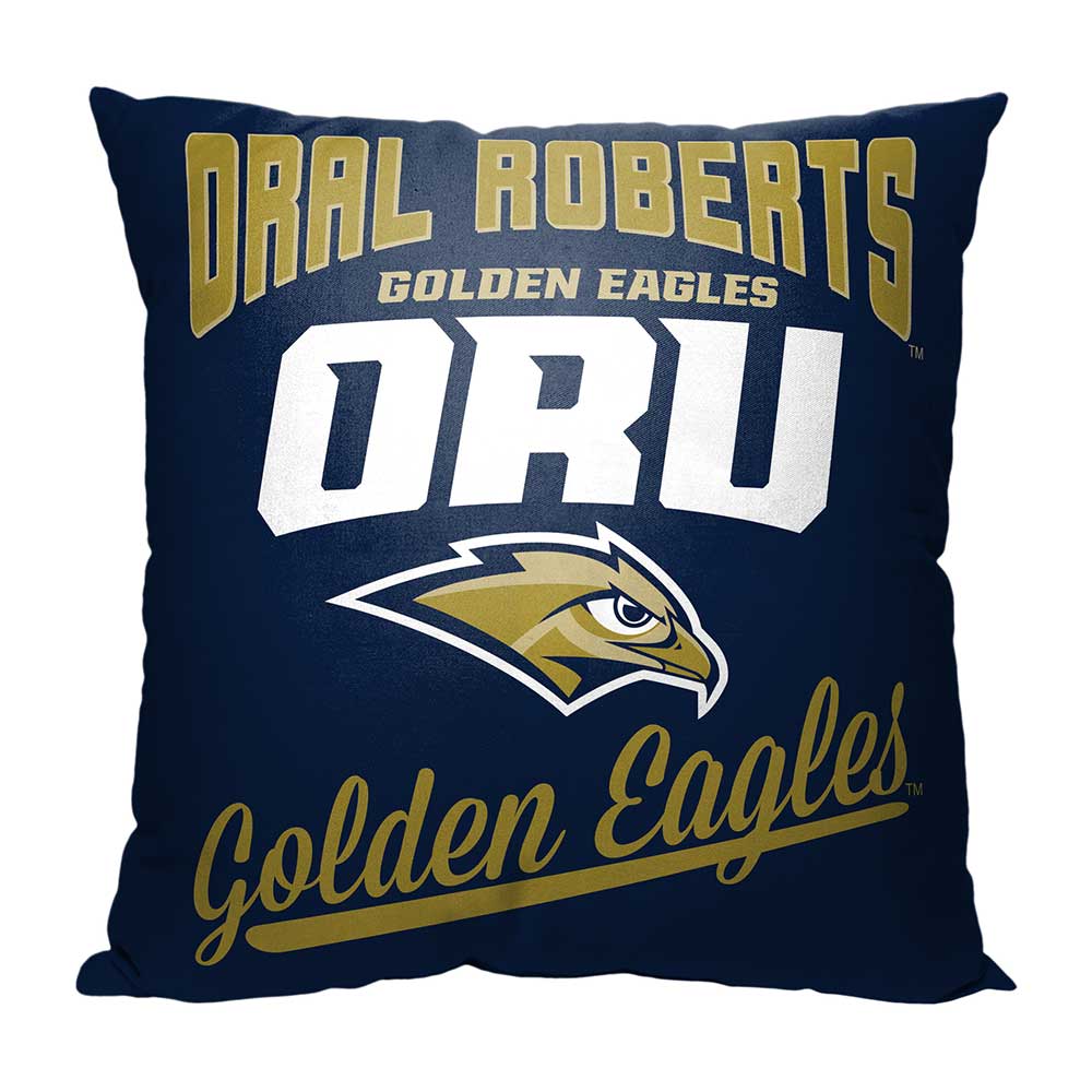 NCAA Oral Roberts Golden Eagles Alumni Throw Pillow 18x18 Inches