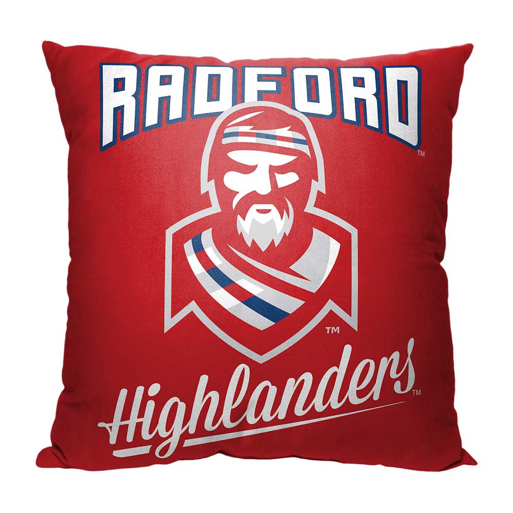 NCAA Radford Highlanders Alumni Throw Pillow 18x18 Inches