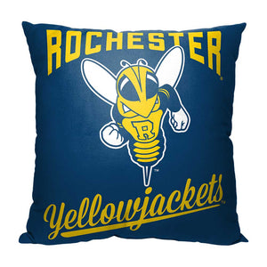 NCAA Rochester Yellowjackets Alumni Throw Pillow 18x18 Inches