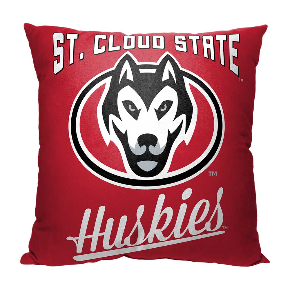 NCAA State Cloud State Huskies Alumni Throw Pillow 18x18 Inches