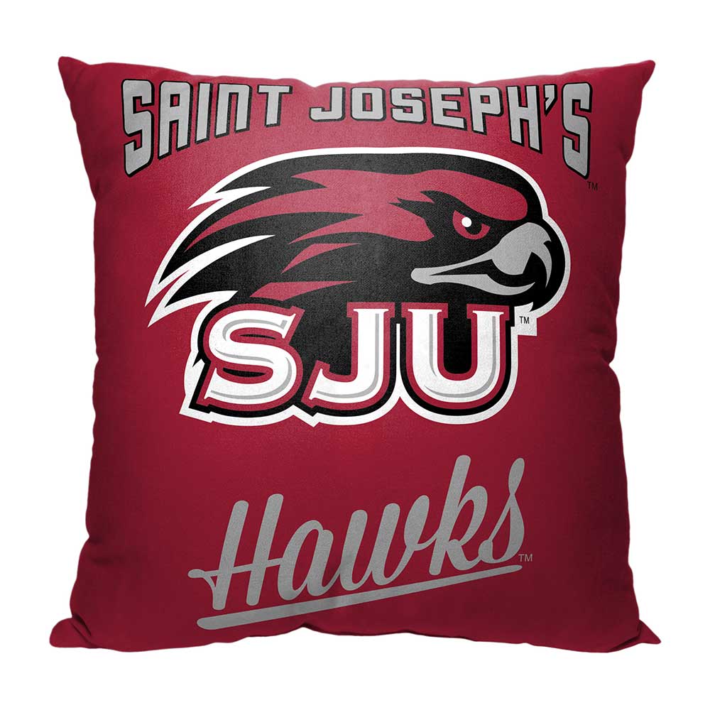 NCAA Saint Joseph's Hawks Alumni Throw Pillow 18x18 Inches