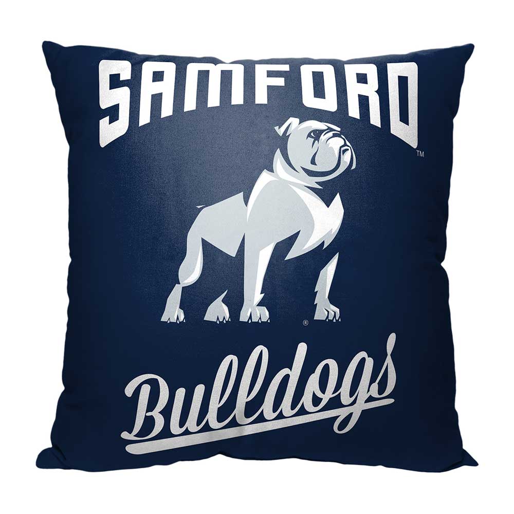 NCAA Samford Bulldogs Alumni Throw Pillow 18x18 Inches