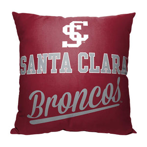 NCAA Santa Clara Broncos Alumni Throw Pillow 18x18 Inches