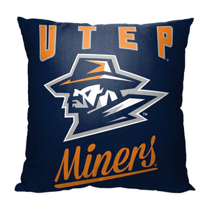 NCAA Utep Miners Alumni Throw Pillow 18x18 Inches