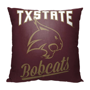 NCAA Texas State Bobcats Alumni Throw Pillow 18x18 Inches