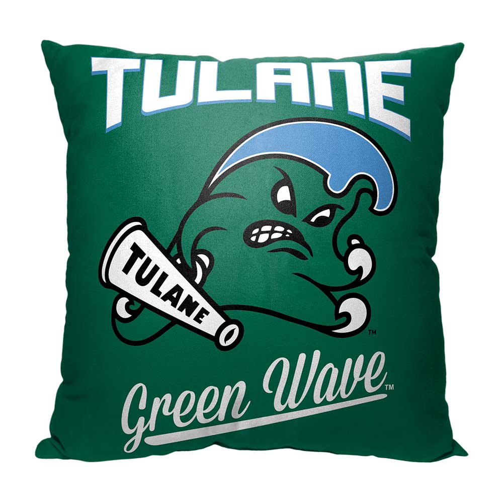 NCAA Tulane Green Wave Alumni Throw Pillow 18x18 Inches