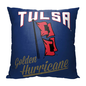 NCAA Tulsa Golden Hurricane Alumni Throw Pillow 18x18 Inches