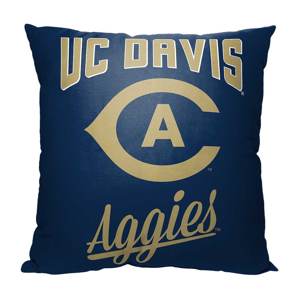 NCAA UC Davis Aggies Alumni Throw Pillow 18x18 Inches