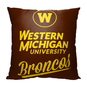 NCAA Western Michigan Broncos Alumni Throw Pillow 18x18 Inches