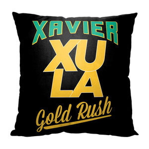 NCAA Xavier Of Louisiana Gold Rush Alumni Throw Pillow 18x18 Inches