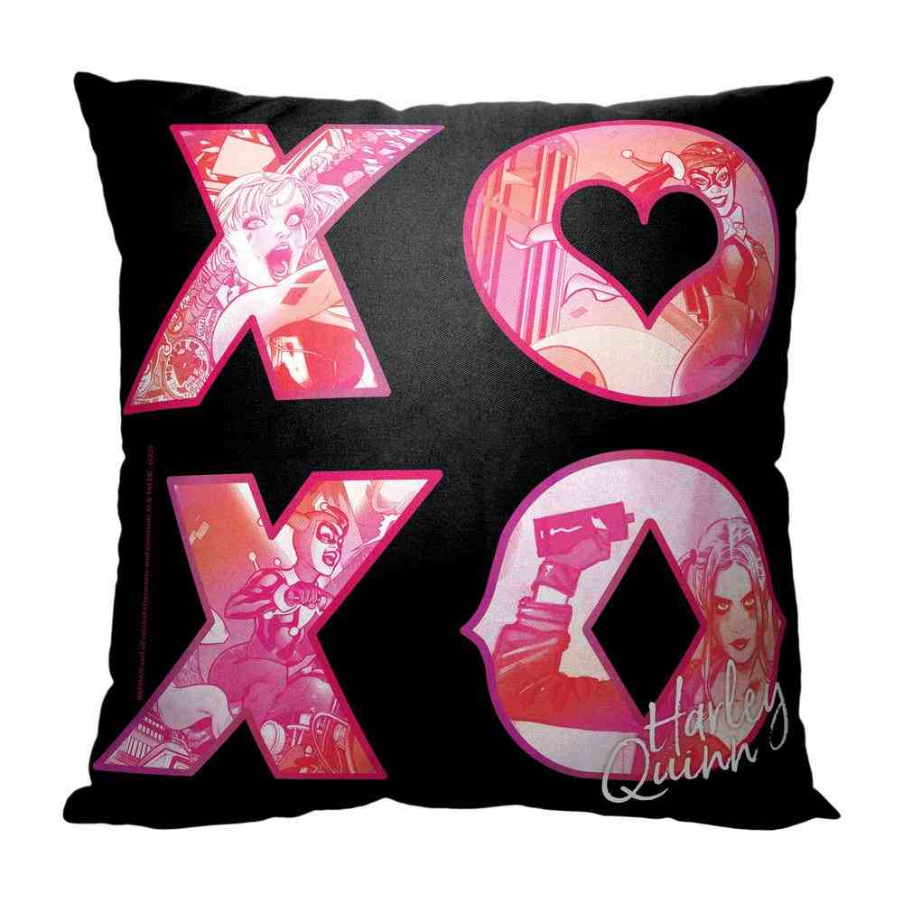 Warner Bros. Batman Xoxo Harley Throw Pillow 18x18 Inches