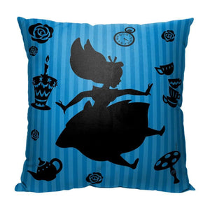 Disney Alice in Wonderland Fallen Down Throw Pillow 18x18 Inches