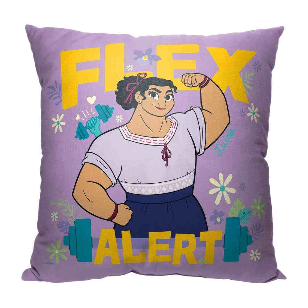 Disney Encanto Flex Alert Throw Pillow 18x18 Inches